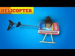 How To Make DIY Mini Helicopter | Matchbox Helicopter Craft Idea#MiniHelicopter#ScienceProject