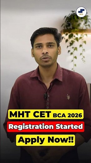 💥MHT CET BCA 2026 CAP Counselling Registration Schedule Out | Important updates #bca #capround