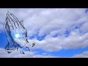 Praying Hands With Clouds Christian Worship Loop Video