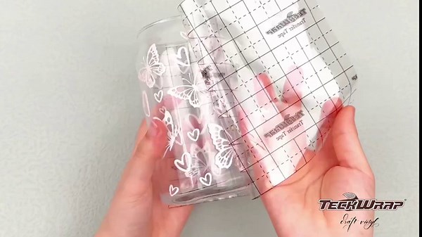 TECKWRAP UV Color Changing Vinyl Sunlight Sensitive Vinyl Matte Adhesive Vinyl for DIY Craft, Arts,1ftx5ft,(White to Light Pink)