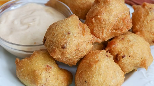 Cajun Andouille Hush Puppies Recipe - Tasting Table