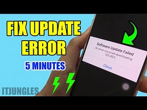 iPhone Won't Update? Fix Software Update Failed Error in Minutes