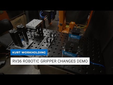Kurt Workholding RV36 Robotic Arm Gripper Finger Changes