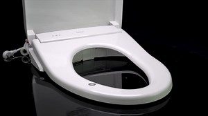 TOTO S7A Washlet Elongated Electric Heated Bidet Seat with Contemporary Lid in Cotton White SW4736AT40#01
