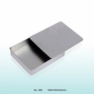[Hot Item] OEM Manufacturers Custom Rectangle Metal Gift Sliding Tin Box for Mint Packaging