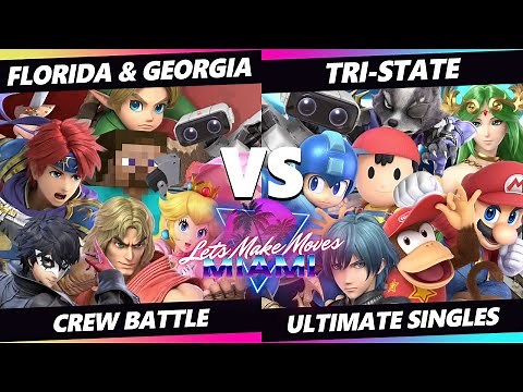 Let's Make Moves Miami CREW BATTLE - Florida & Georgia Vs. Tri-State - SSBU Smash Ultimate