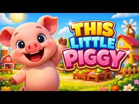 This Little Piggy 🐷 | Cute Nursery Rhyme for Kids | 3D Animated Cartoon