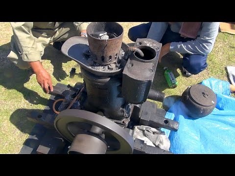 Old Engines in Japan 1930s SATO's SEMI DIESEL ENGINE 2hp Part 3