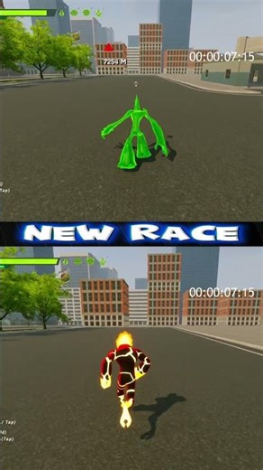 GOOP vs HEATBLAST RACE | MOST REALISTIC GALVAN BEN 10 OPEN WORLD GAME| #ben10 #ben10gameplay