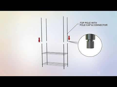 5 Shelf Wire Shelving Rack Assembly Video