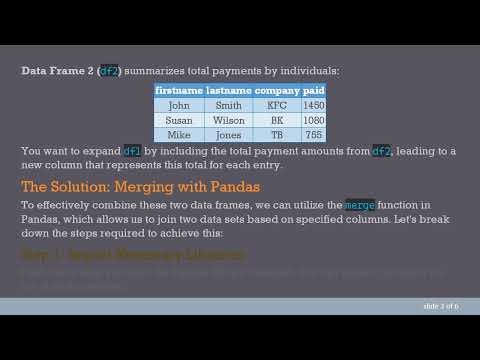 How to Join Data Frames in Python Using Pandas