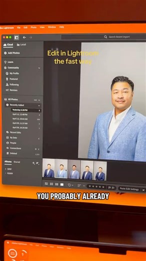 Command Shift C, copy and paste your mask edits in Lightroom #photography #adobe #photoediting