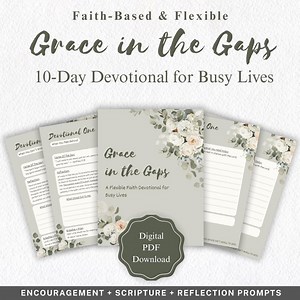 Printable Christian Devotional Journal | Prayer Journal With Bible Verses | Faith-based Digital Download for Women - Etsy