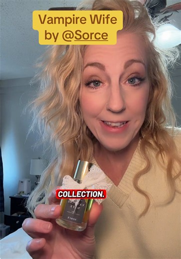 Replying to @Draculisa I just realized your name … amazing. Yes, this is a safe non cakey perfume for a vampire fan like you! official notes for vampire wife are: Blood Orange, Star Anise, Wedding Cake, Peru Balsam, Tonka Bean Absolute, Heliotrope, Oakmoss, and Powdered Skin @Sorce #polysnifferous #fragrance #perfume #sorceperfume