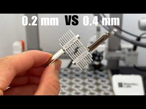 Boquilla 0.2 mm o 0.4 mm en impresión 3D | Guía para empezar (Bambu Lab A1)