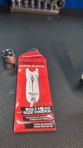 2.6K views · 39 reactions | No more back-and-forth to the toolbox.  Our sizefinder tells you the exact socket size you need, so you can get the job done faster. Smash like if you need this!  GrouchyGarageTips ------ #olsatools #domoredobetter #sizefinder #mechaniclife #mechanicmeme #ToolTime #HandyHelper #DIYProjects #mechanictools #ToolBoxEssentials #socketfinder | Olsa Tools | Facebook