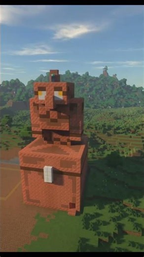 I build Copper Golem Statue in Minecraft....