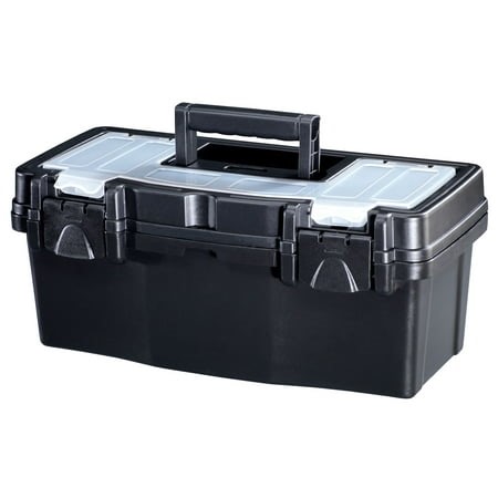 Stack-On 12 Inch Portable Plastic Lockable Tool Box with Lid Organizer Storage - Walmart.ca