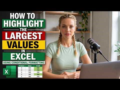 How to Highlight the Largest Values in Excel Using Conditional Formatting