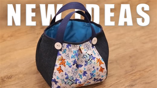 How to Sew Handbag Quickly and Easily Using a New Simple Pattern