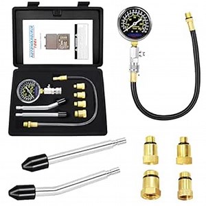 Amazon.com: AutoWanderer Tool 9Pcs Automotive Engine Compression Tester Kit for Small Engine, Fuel Pressure Gauge, Cylinder Leak Down Tester with Spark Plug Tester for Gas Petrol Engines : Automotive