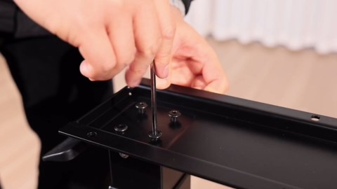 Height Adjustable Overbed Table with Wheels, Rolling Laptop Standing Desk, Portable Bedside Tables with Slot, Cup Holder, Mobile Pneumatic Computer Cart, White