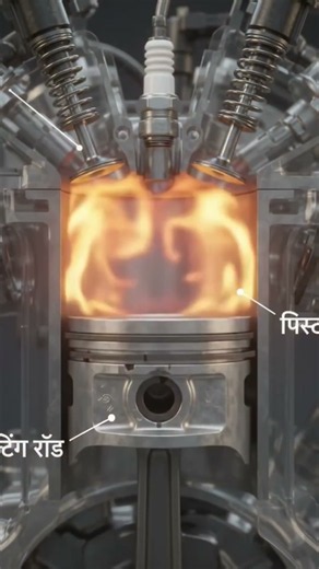 How Does a Piston Work Inside a Car Engine? 🚗⚙️ #Shorts