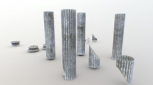 Old Columns Modular PBR - Buy Royalty Free 3D model by 32cm