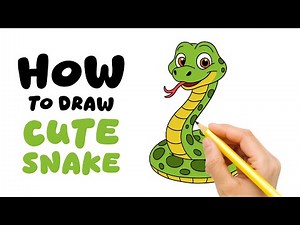 How To Draw A Cute Snake – Easy & Fun Drawing for Kids