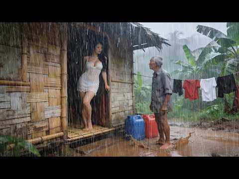 CAN YOU HANDLE THIS? Heavy rain and strong winds in rural Indonesia,Overcome insomnia, Sleep Therapy