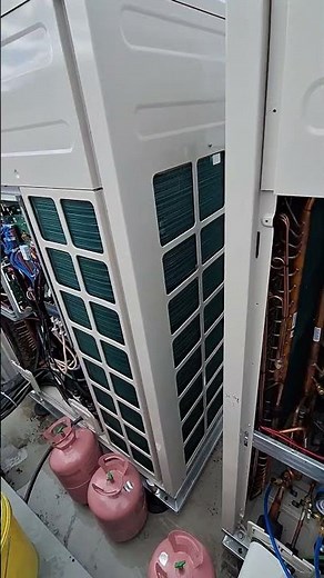 Setting up the main/sub unit when combining Samsung system air conditioner outdoor units #shorts ...