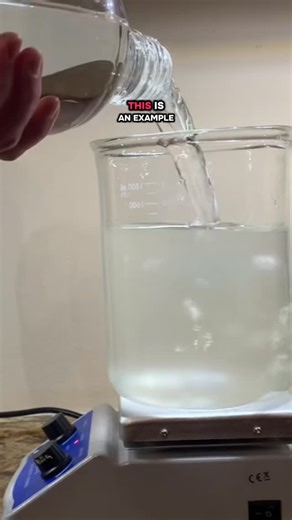 Jacob Ross on Instagram: "briggs rauscher reactions is a oscillating reaction similar to the iodine clock, chemistry can be really cool and fun. 🤩 #chemistry #learnontiktok #briggsrauscherreaction #iodineclock"