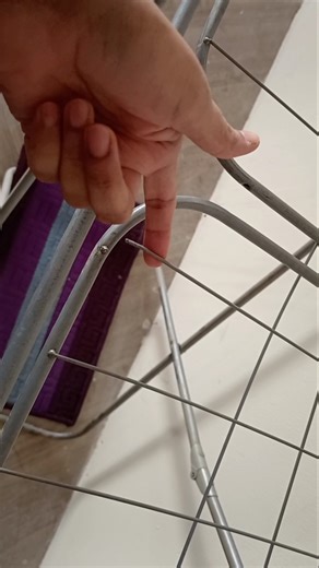 Great Trick with Zip Ties to Repair your "clothes dryer" rack easily and quickly #diy #rapair #tips