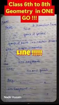 Making Geometry Easy! Line Segment For Classes 6-8th #lucknow #sunday #maths #geometry