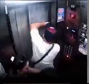 You should never pry open the doors of an elevator because you are defeating safety systems that could lead to your death by crushing if the elevator decides to start moving.