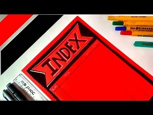 How to Make Index Page for project file | Index Page Decoration