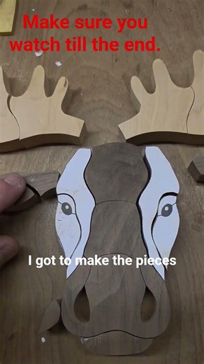 I cant believe how this moose is turning out #woodworking #woodscraft #art #wooddesigner #scrollsaw