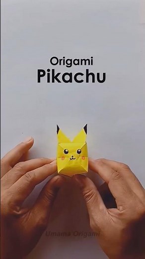 Origami Pikachu | DIY | How to make | Origami | paper craft | Easy craft ideas | school project