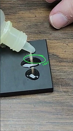 What Karat GOLD is it? Nitric Acid testing 10k, 14k, 18k at John Fish Jewelers in Las Vegas, Nevada