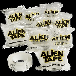 10-Pack: Bell & Howell Reusable Double-Sided Alien Tape with Nano-Grip Tech