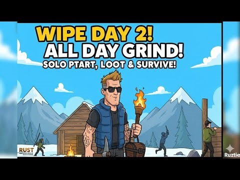 [LIVE] RUST WIPE DAY 2 (3K hours noob) 💥