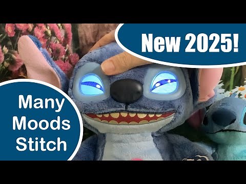 New Interactive Animatronic Toys 2025: Just Play Many Moods Stitch Interactive Unboxing & Review