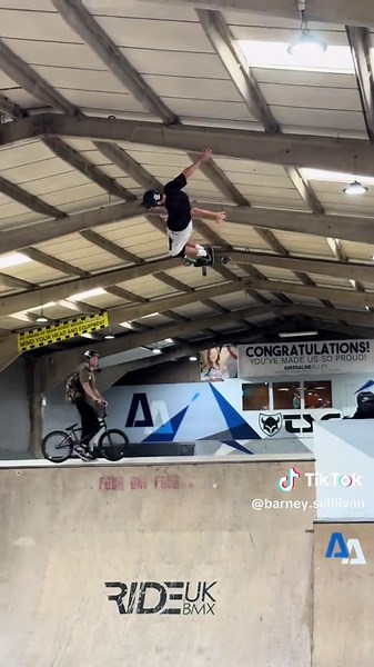 I think I should of gone higher ? #fyp #scootering #skate #skatepark #foryoupage #air
