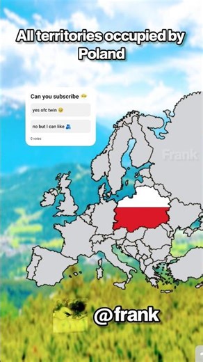 All territories occupied by Poland 🇵🇱 #mapping #geography #shorts #countryballs #maps