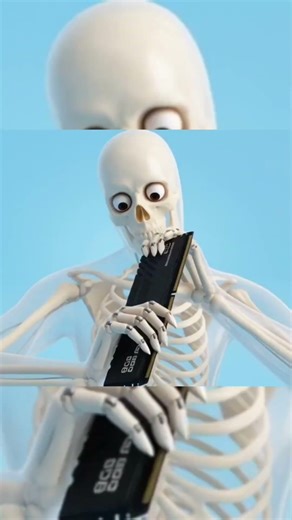 Skeleton explains dual channel mode. #pc #pcgaming #skeleton #ai #pcgamer #pcbuilding #aiskeleton