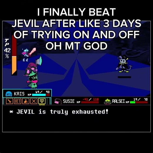 I FINALLY BEAT JEVIL 💔
