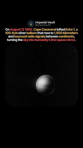 NASA's Giant Space Balloon The Story of Echo 1 1960 #shorts #history