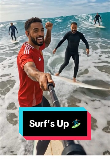 Surf's up 🏄🏽‍♂️ Ride the wave and join @Rio Ferdinand, @Joel Beya and Ste Howson for Rio Presents from 5pm GMT TODAY 🎧🎥 #rioferdinand #football #soccer #premierleague #manchesterunited