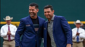 Who is throwing the ceremonial first pitch in Games 3, 4 of Texas Rangers-Houston Astros ALCS series?