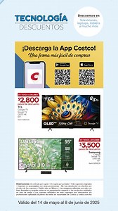 Encuentra descuentos en tienda y en línea del 14 de mayo al 8 de junio de 2025. | Costco México